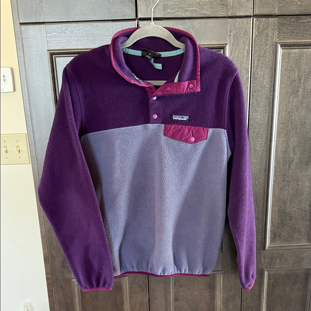 Patagonia Purple Synchilla  Fleece Pullover
